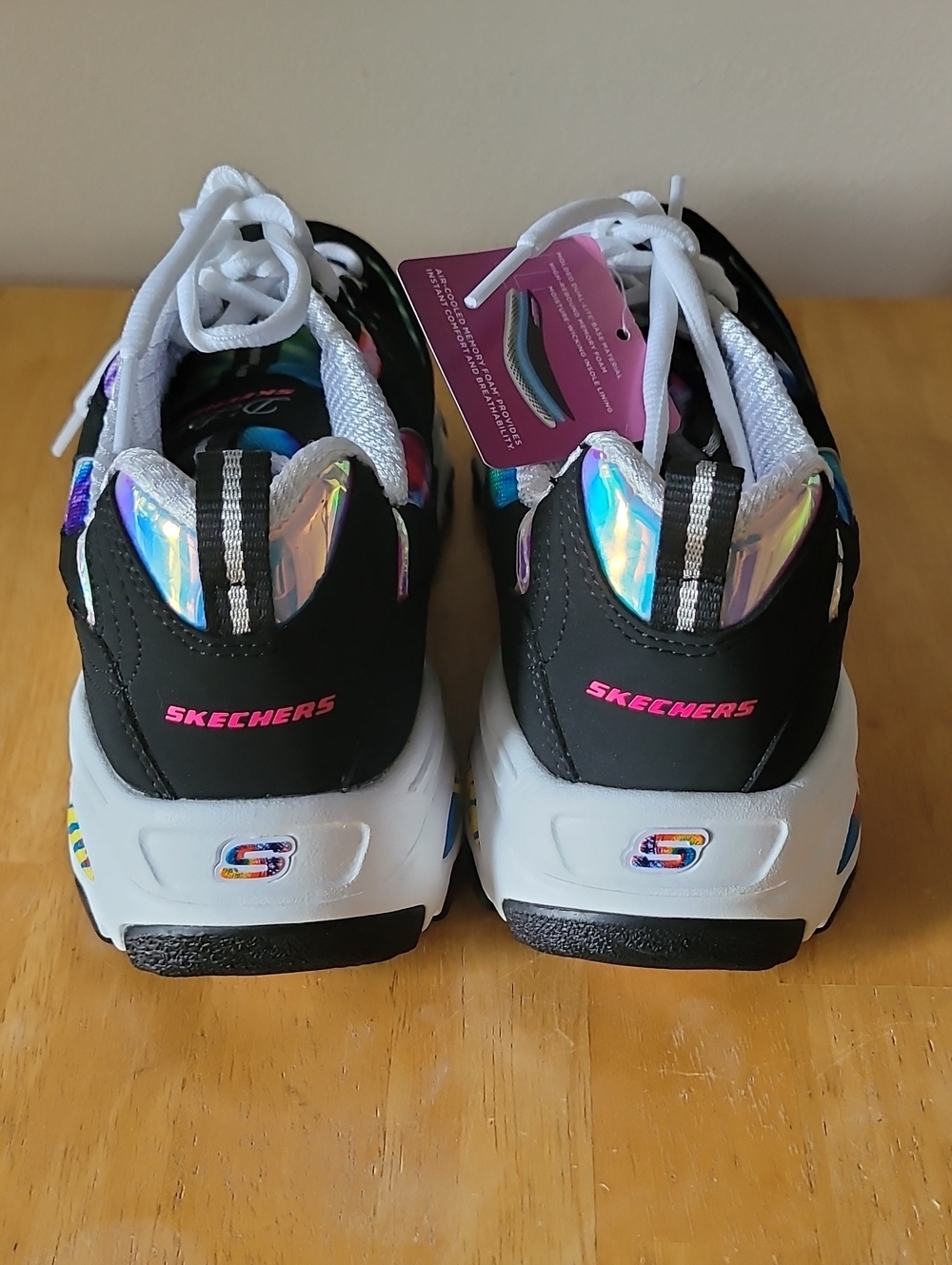 Skechers D'Lites Summer Fiesta Memory Foam Sneakers - Picture 5 of 11